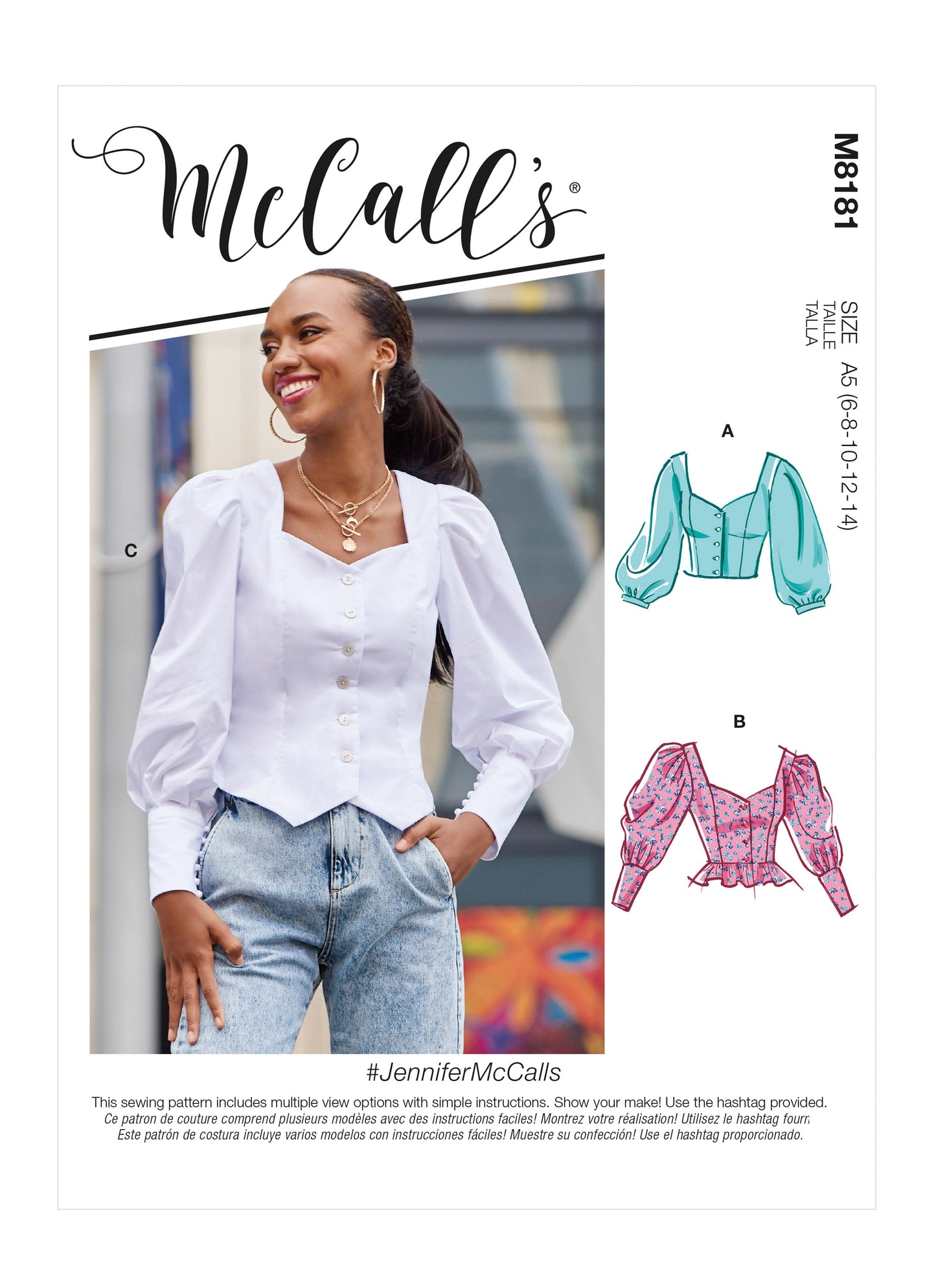 McCall's Pattern M8181 Misses' Tops