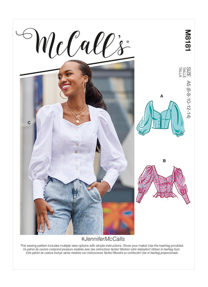 McCall's Pattern M8181 Misses' Tops