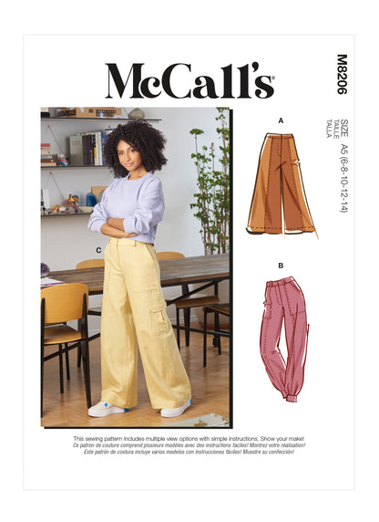 McCall's Pattern M8206 Misses' Pants