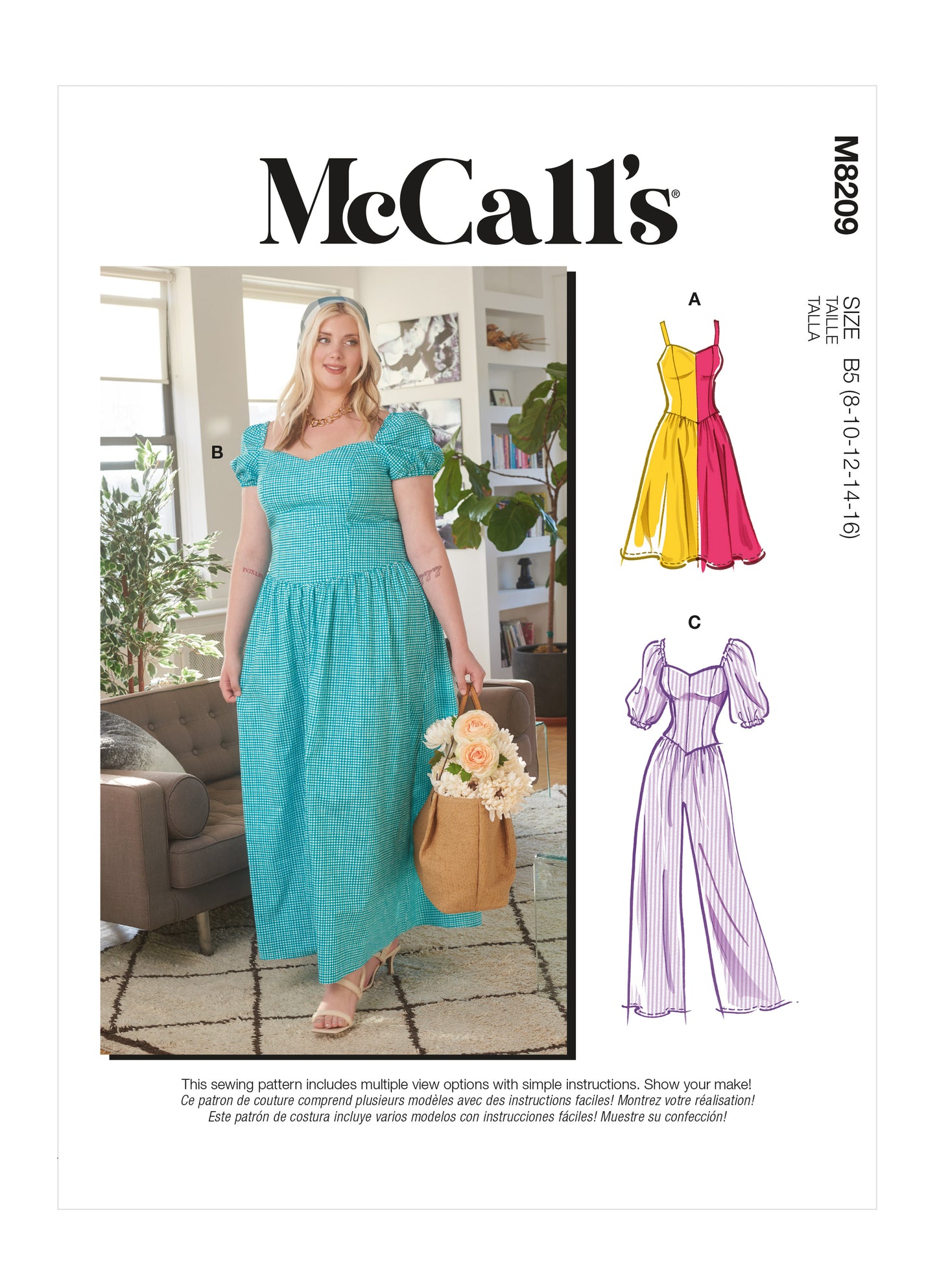 McCall's Pattern M8209 Misses' & Women's Dresses & Jumpsuit