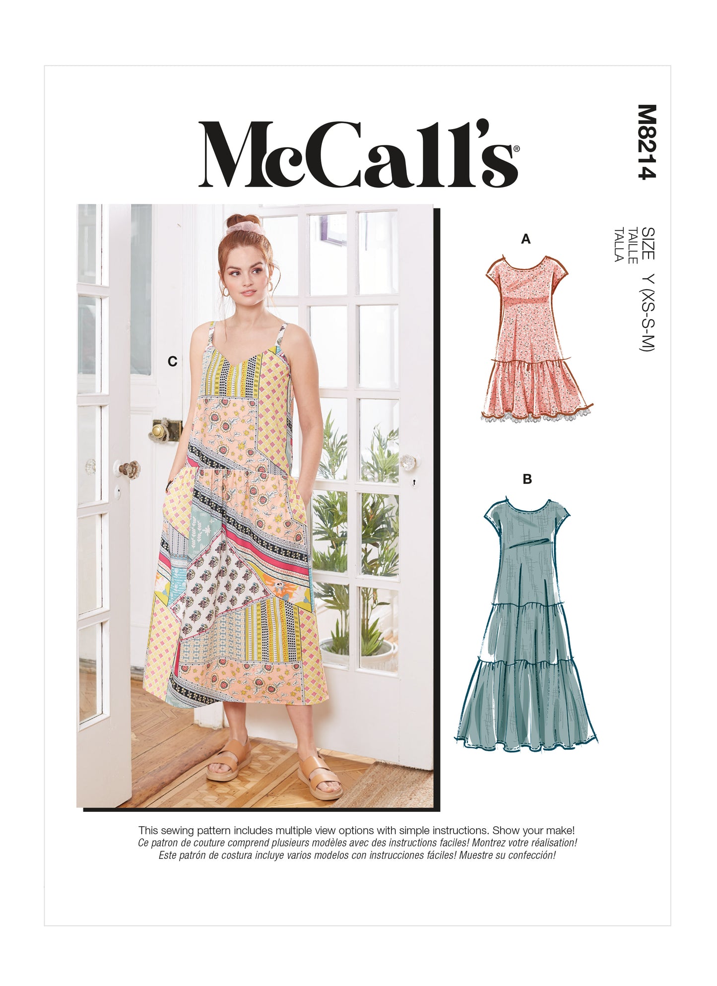 McCall's Pattern M8214 Misses' Dresses & Mask