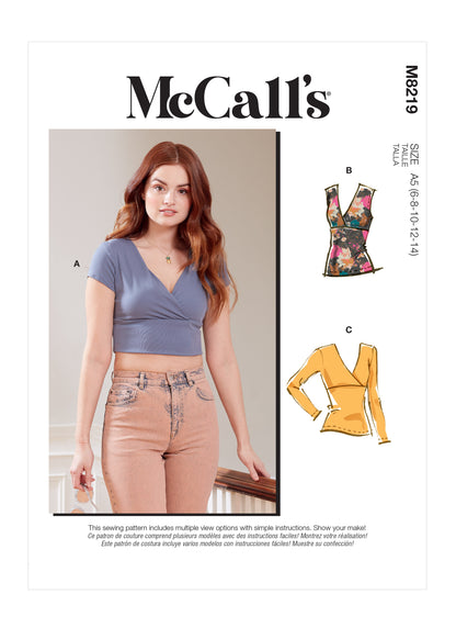 McCall's Pattern M8219 Misses' Top