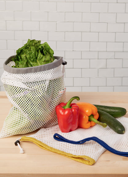 McCall's Pattern 8236 Fruit and Vegetable Bags, Mop Pad, Coffee Filters, Bin and Bag