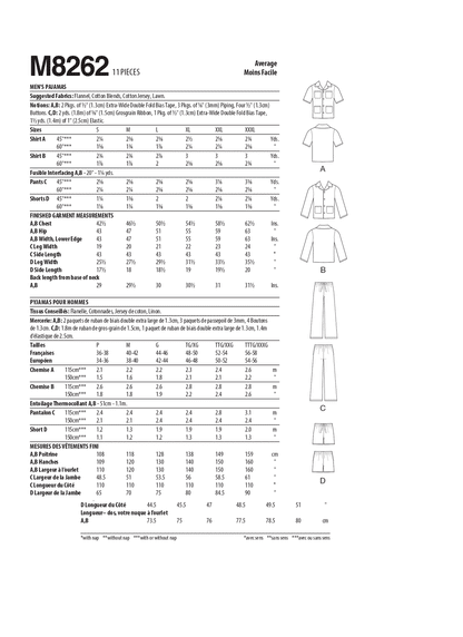 McCall's Pattern M8262 Men's Pajamas