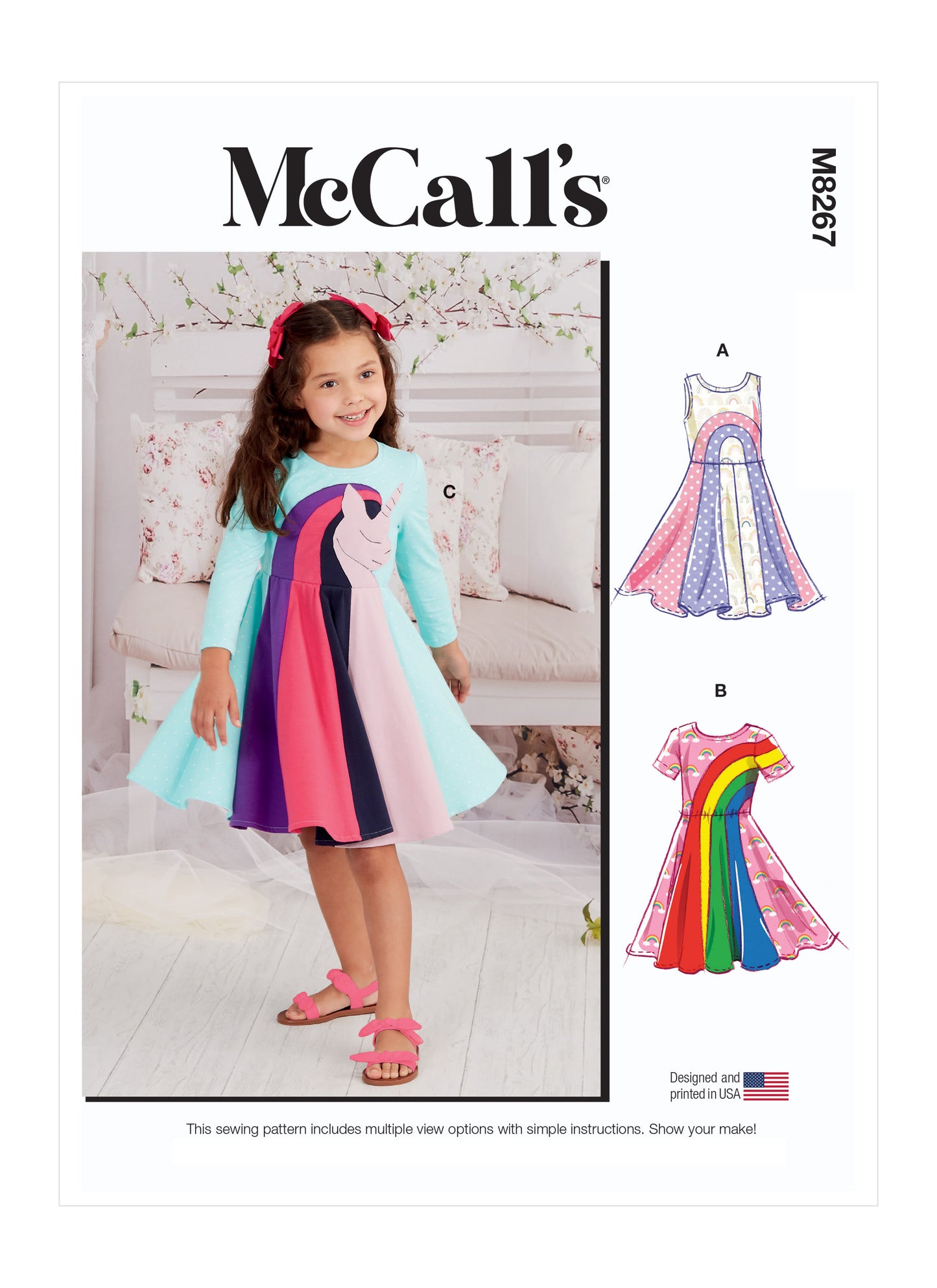 McCall's Pattern M8267 Children's Knit Dresses