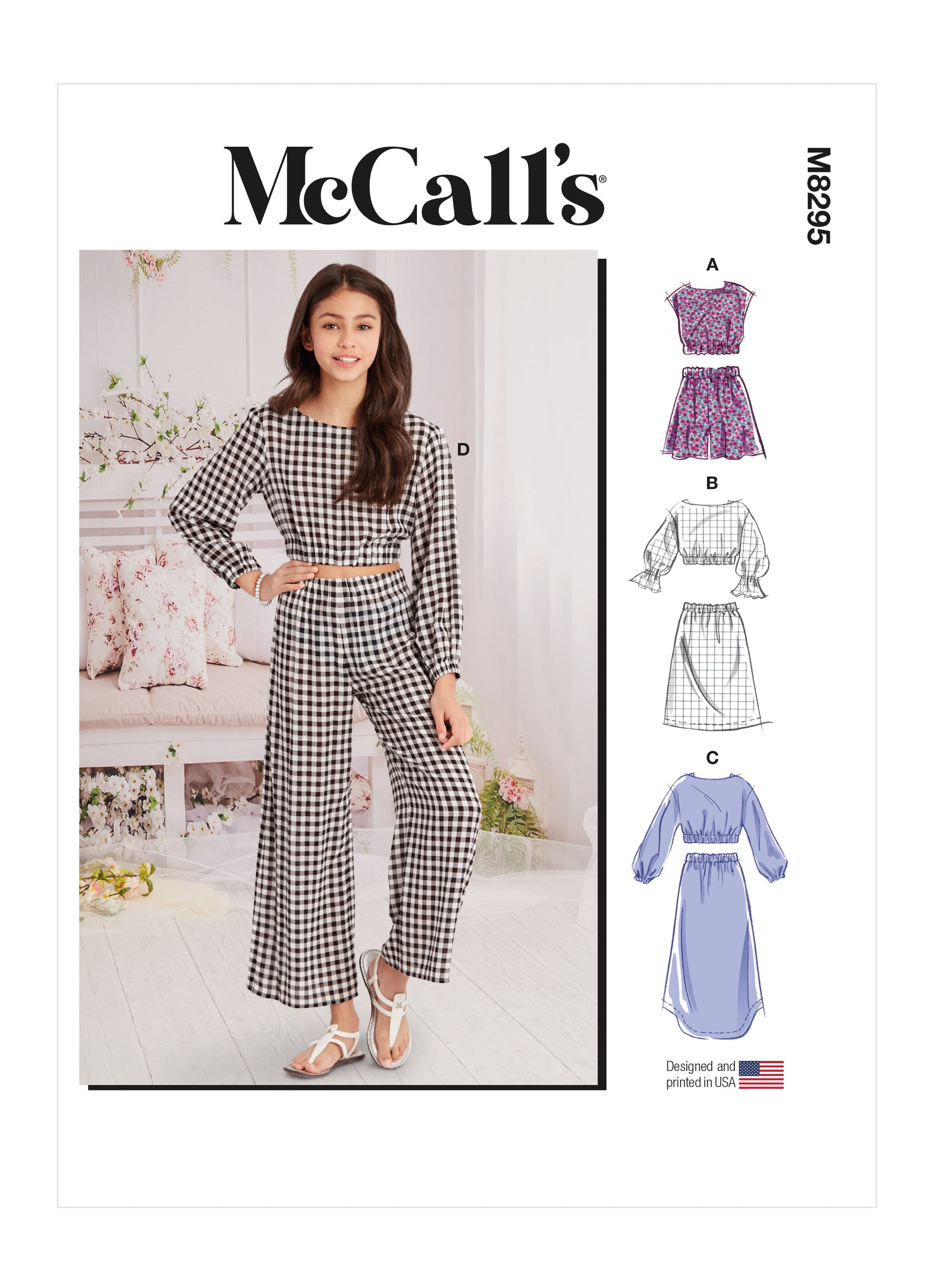 McCall's M8295 Girls Tops & Bottoms