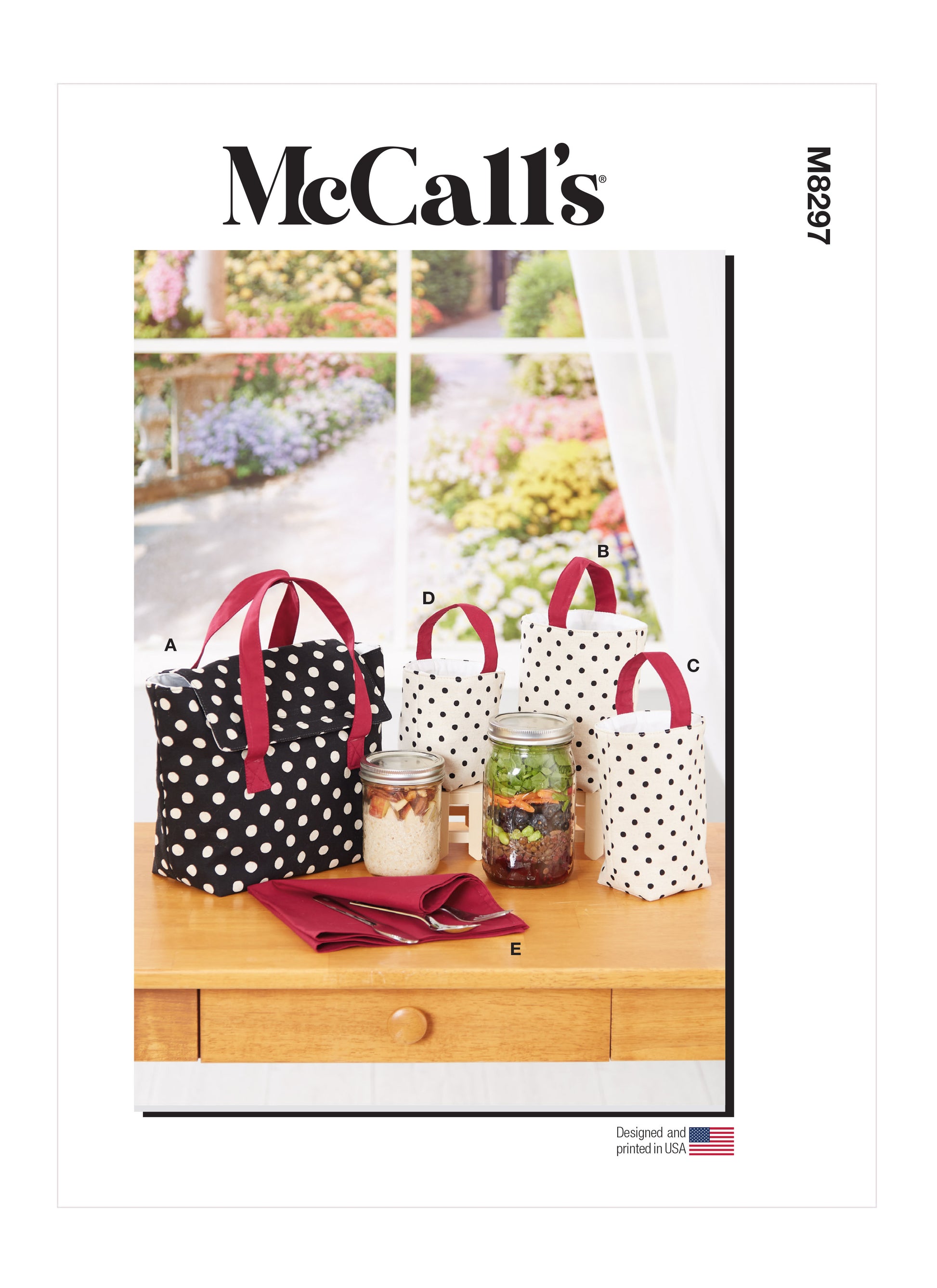 McCall's M8297 Lunch Bag Sack Napkin