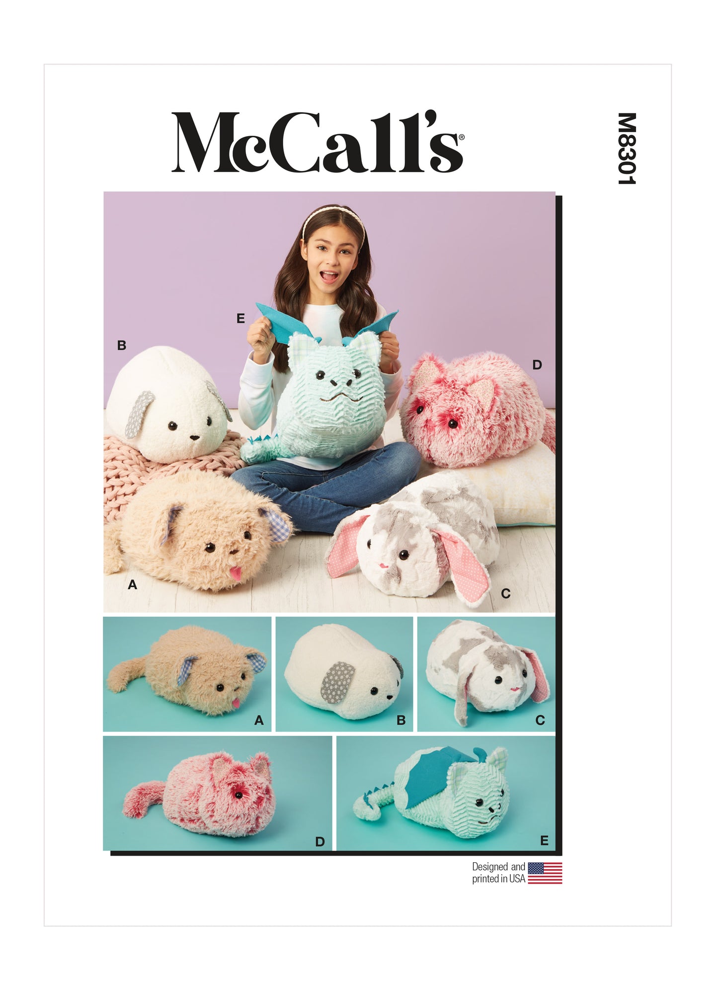 McCall's M8301 Plushie Pets