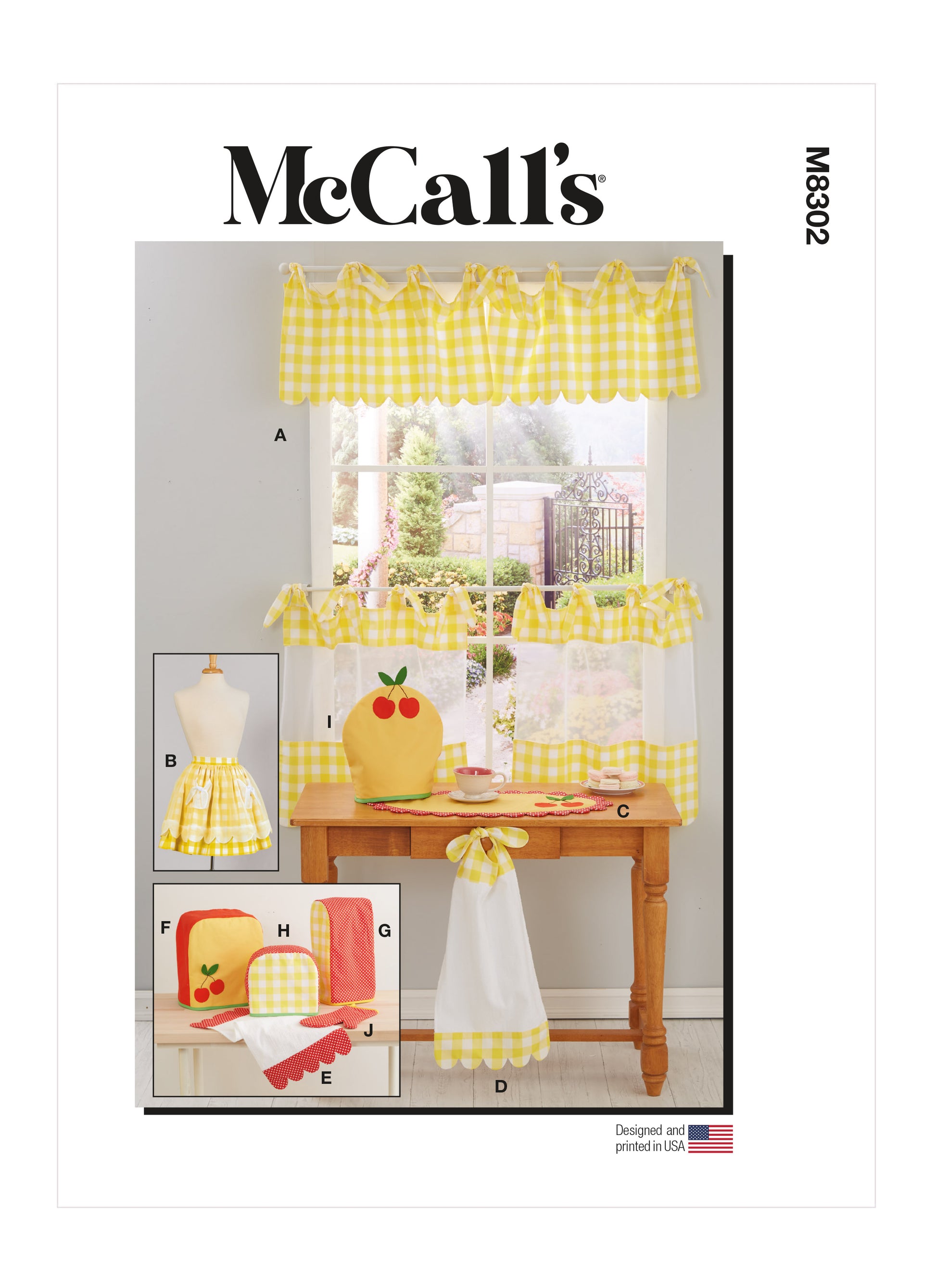 McCall's M8302 Kitchen Décor & Apron