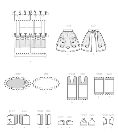 McCall's M8302 Kitchen Décor & Apron