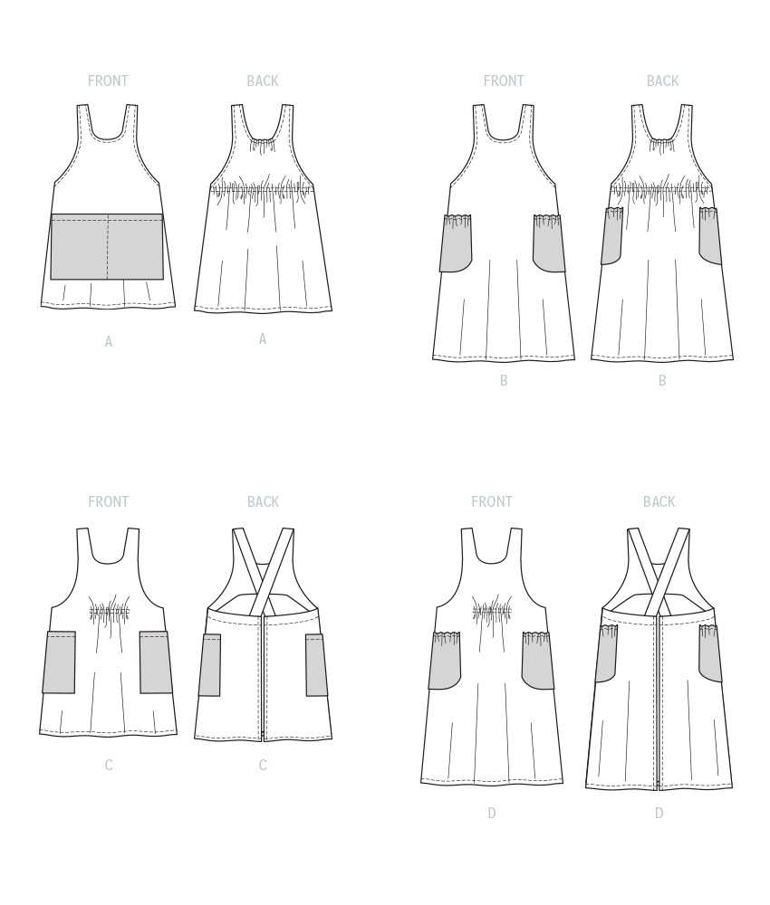 McCall's Pattern 8308 Misses' Aprons