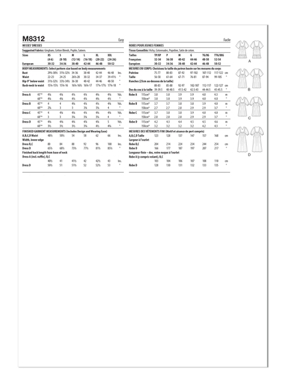 McCall's Pattern 8312 Misses' Dresses