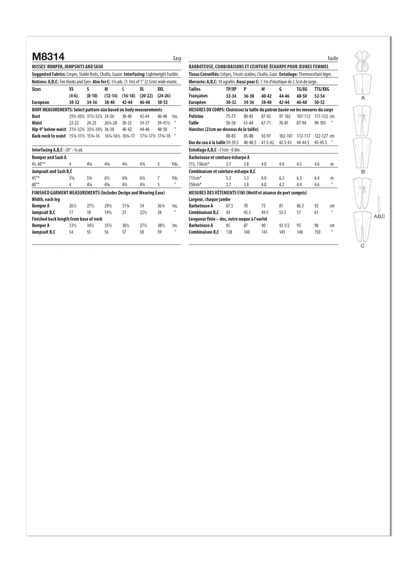 McCall's Pattern 8314 Miss Romper, Jumpsuit & Sash