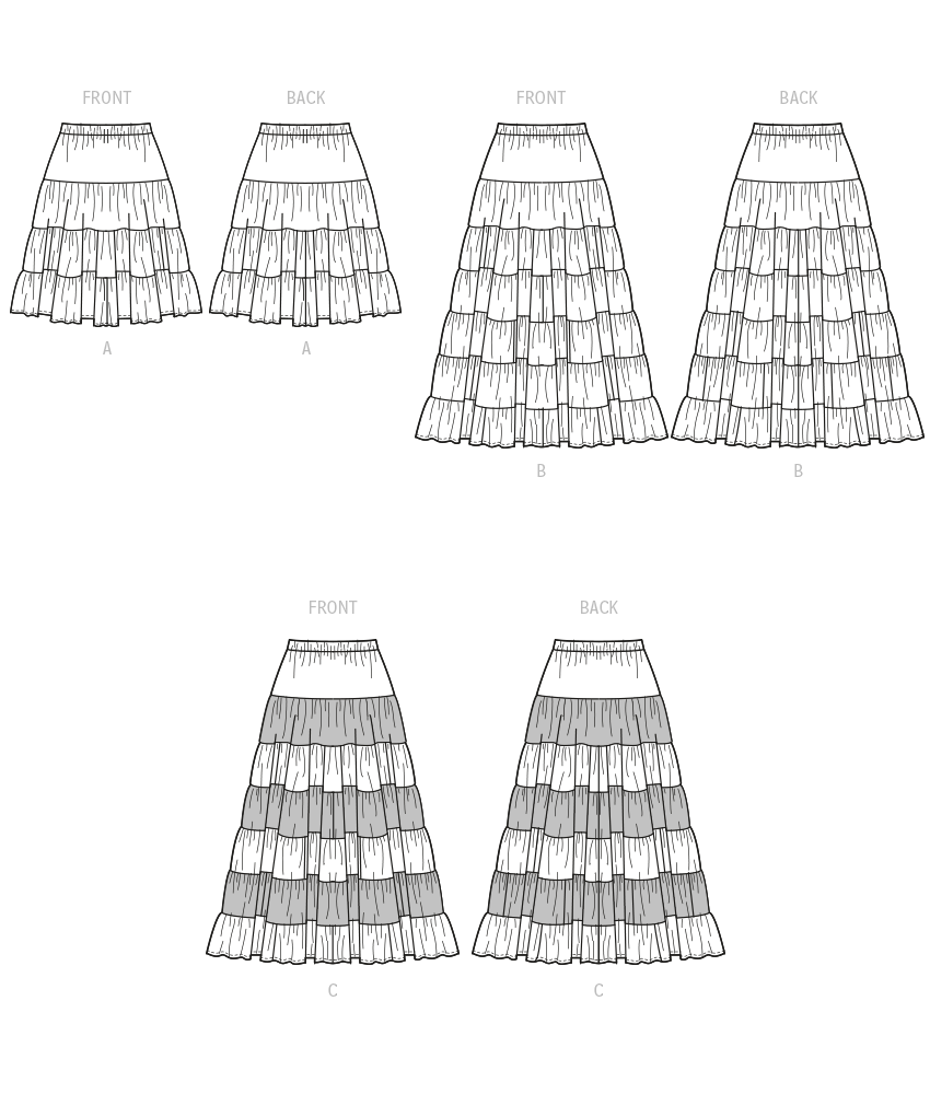 McCall's Pattern 8326 Misses' Skirts