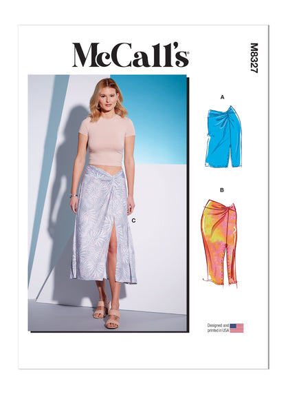 McCall's Pattern 8327 Misses' Knit Skirts