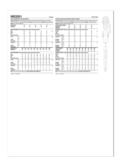 McCall's Pattern ME2001  Misses' and Women's Coat and Trousers
