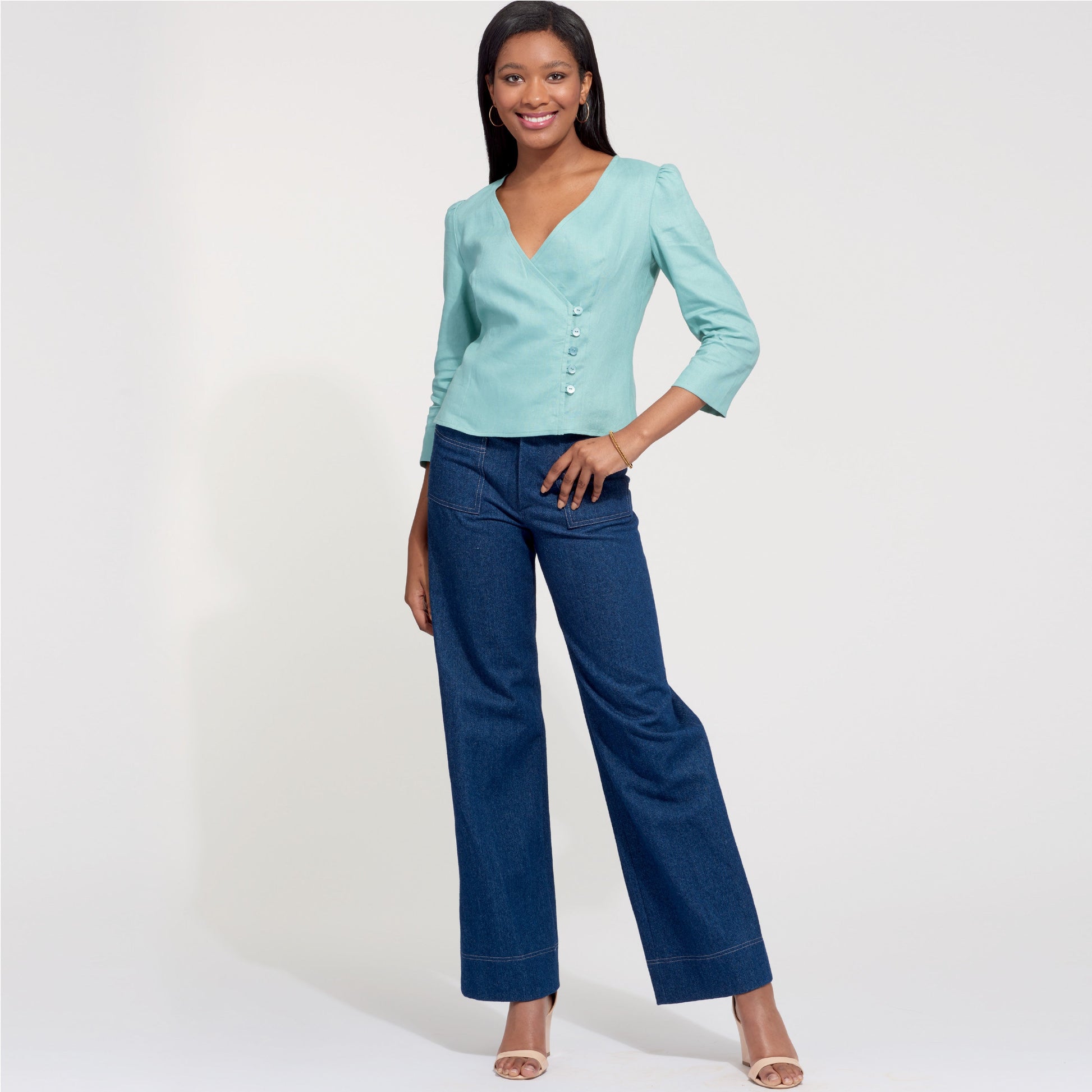 Newlook Pattern N6676 Misses' Skirts With Waist Yoke and Hem Variations