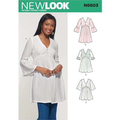 Newlook Pattern N6676 Misses' Skirts With Waist Yoke and Hem Variations