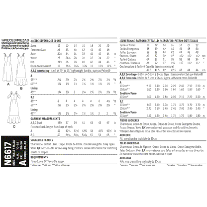 Newlook Pattern N6594 Misses' Dress In Three Lengths