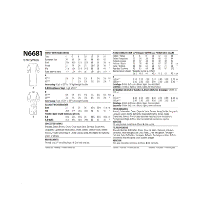 Newlook Pattern N6642 Misses' Raised Waist Skirts