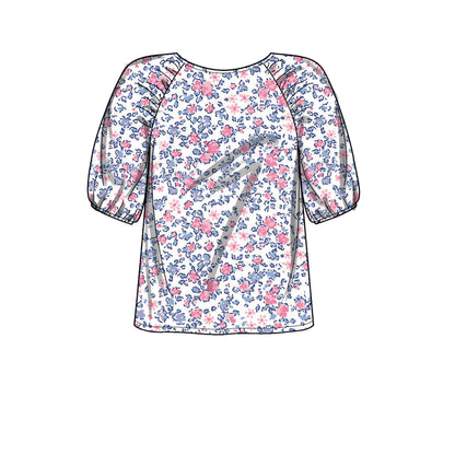 Newlook Pattern N6708 Misses' Tops