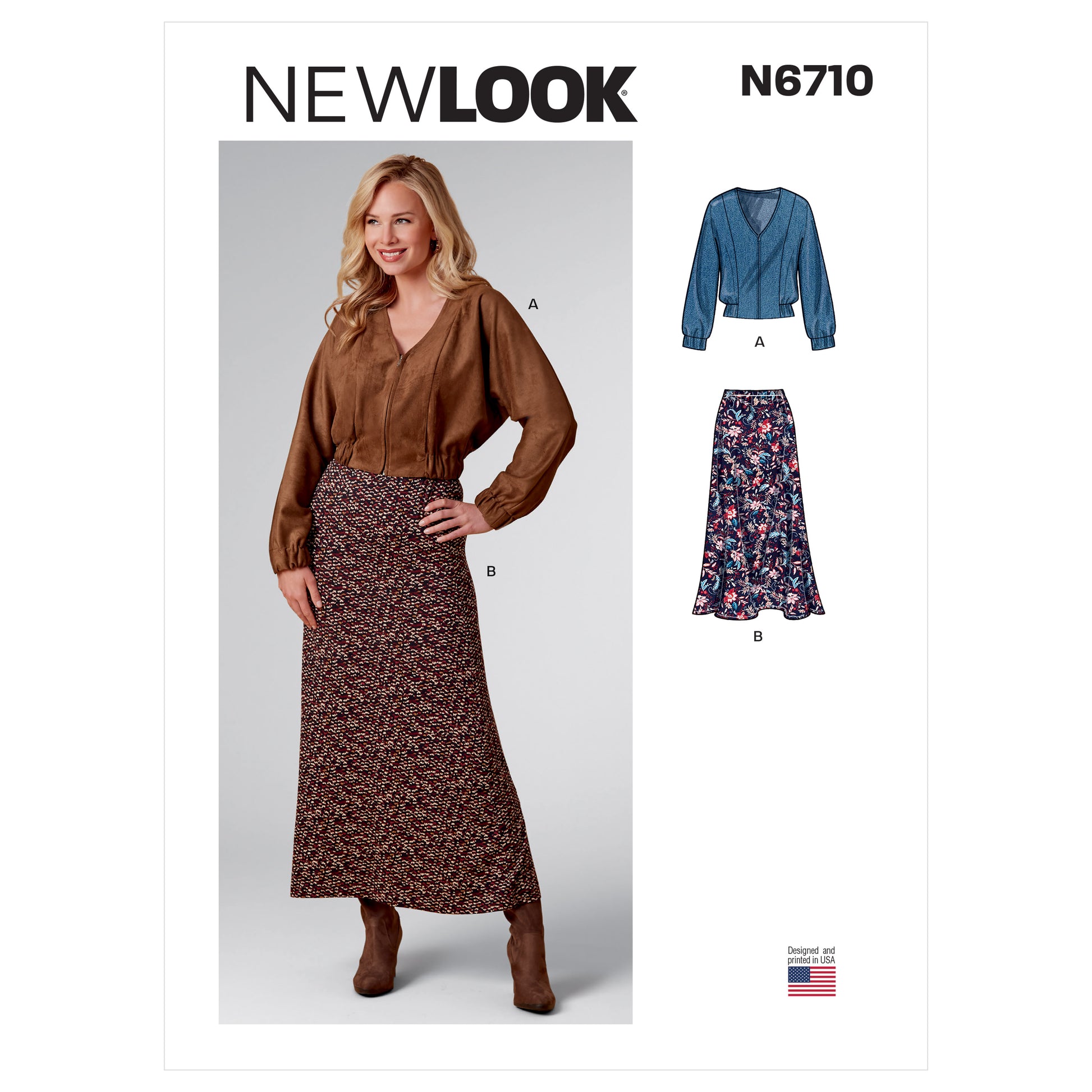 Newlook Pattern N6710 Misses Jacket And Skirt