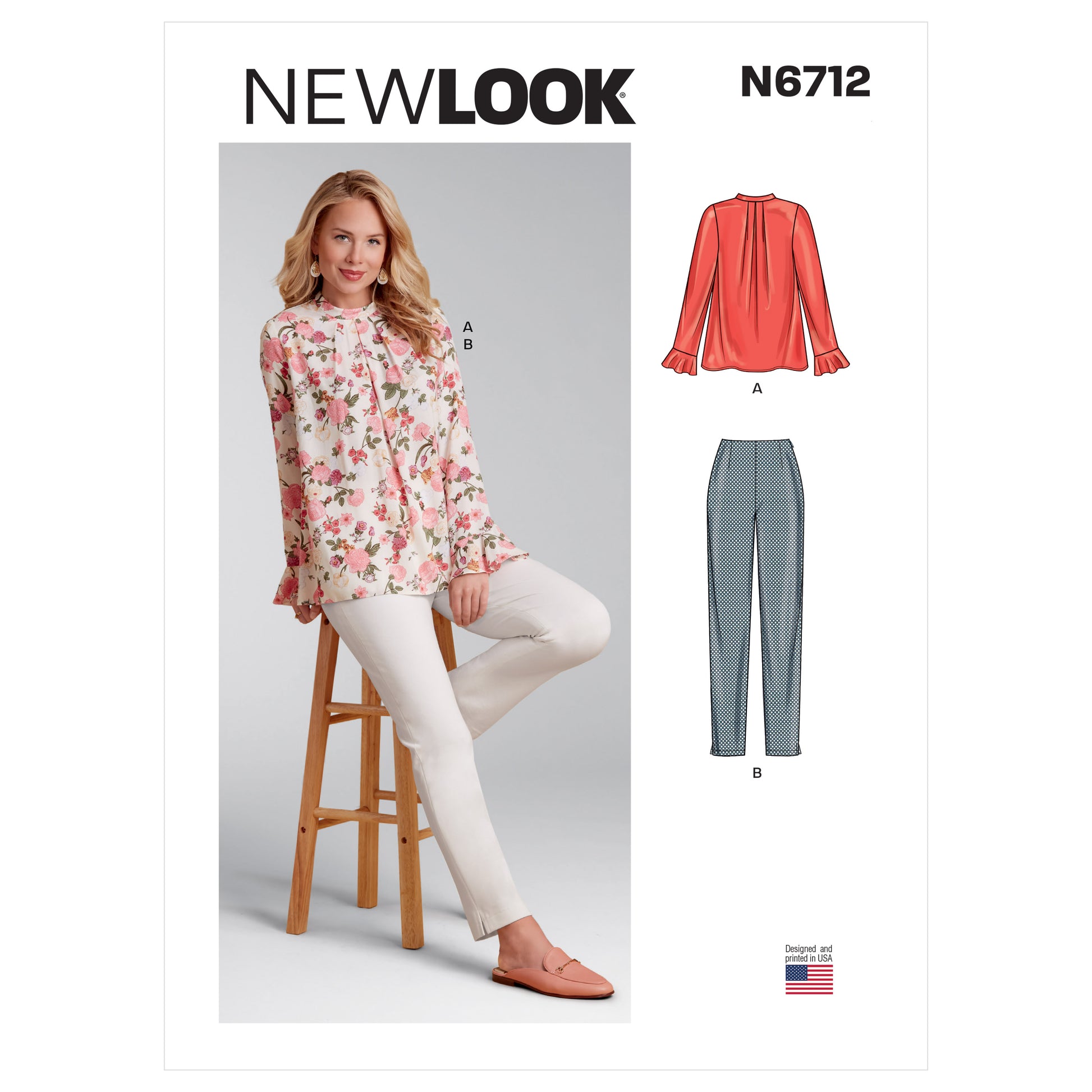 Newlook Pattern N6712 Misses Top And Pants