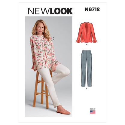 Newlook Pattern N6712 Misses Top And Pants