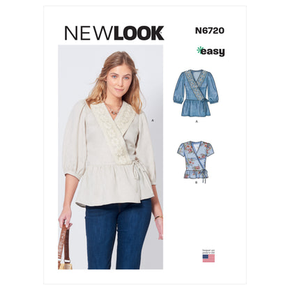 Newlook Pattern 6720 Misses' Tops