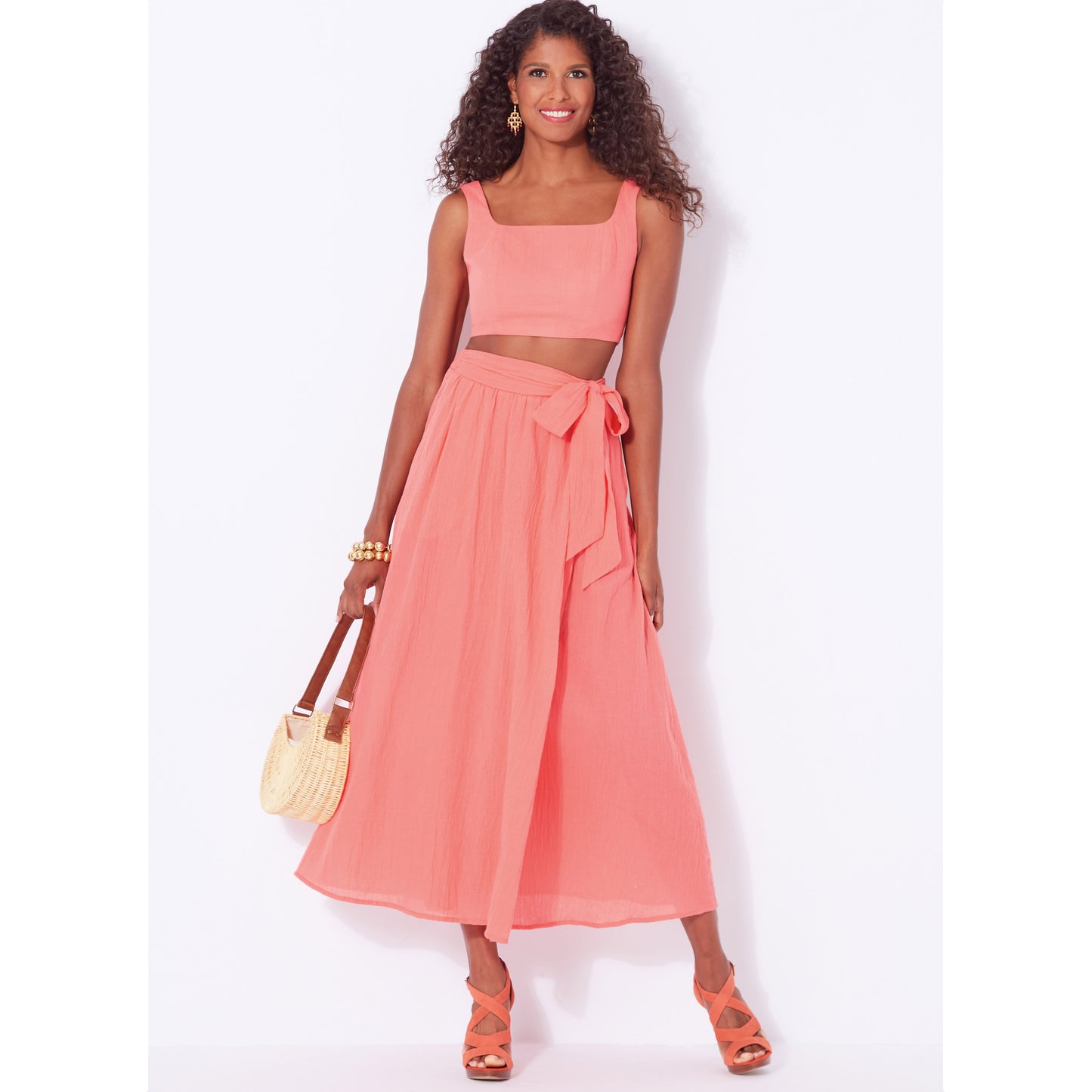 Newlook Pattern 6722 Misses' Bra Top Wrap Skirt