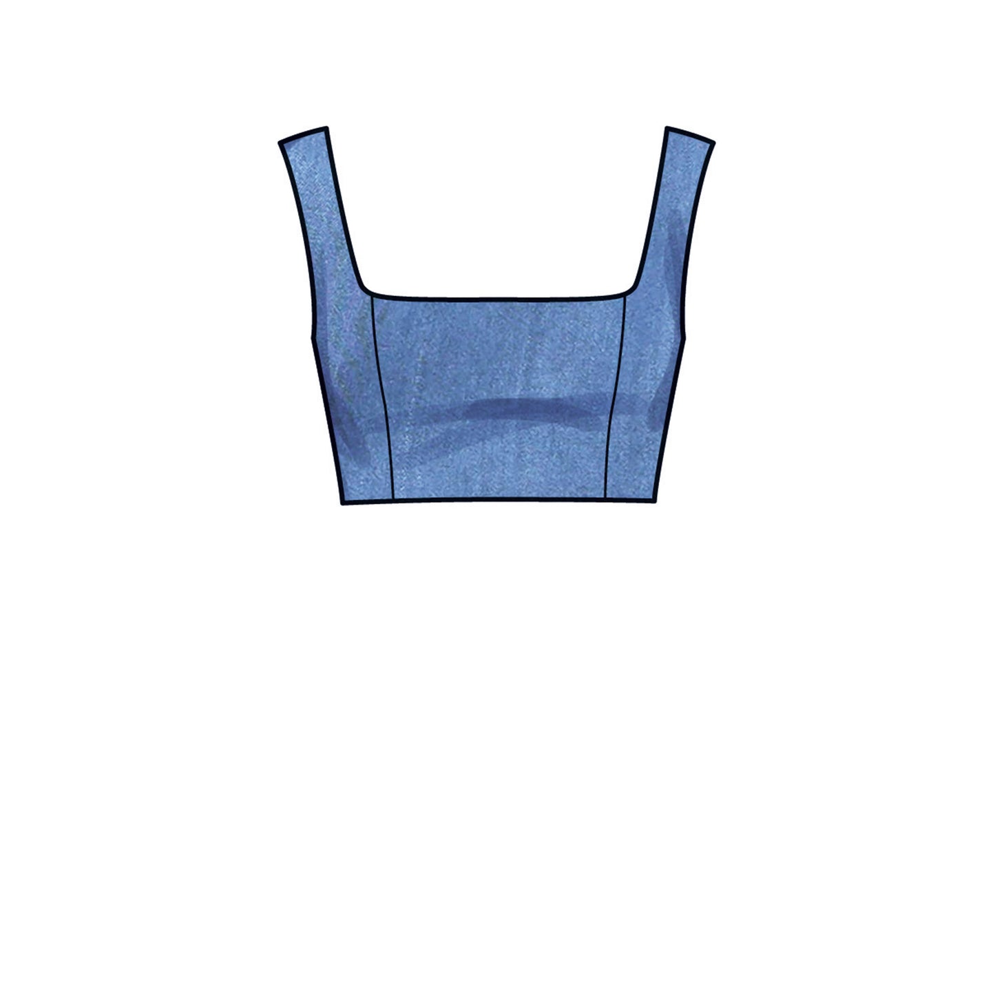 Newlook Pattern 6722 Misses' Bra Top Wrap Skirt