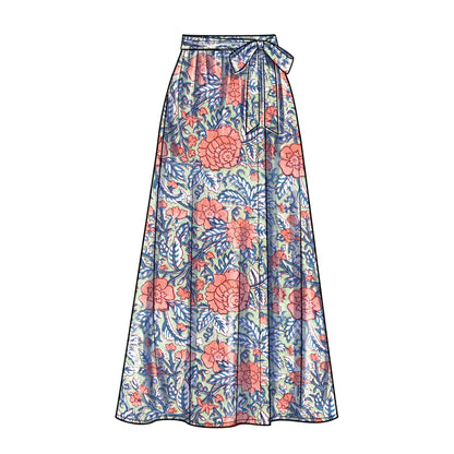 Newlook Pattern 6722 Misses' Bra Top Wrap Skirt