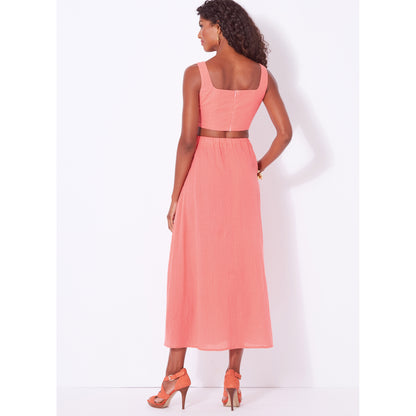 Newlook Pattern 6722 Misses' Bra Top Wrap Skirt