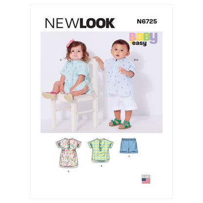 Newlook Pattern 6725 Babies' Separates