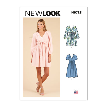 Newlook Pattern 6728 Misses' Dress in Two Lengths