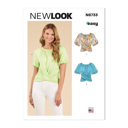 Newlook Pattern 6733 Misses' Knit Tops