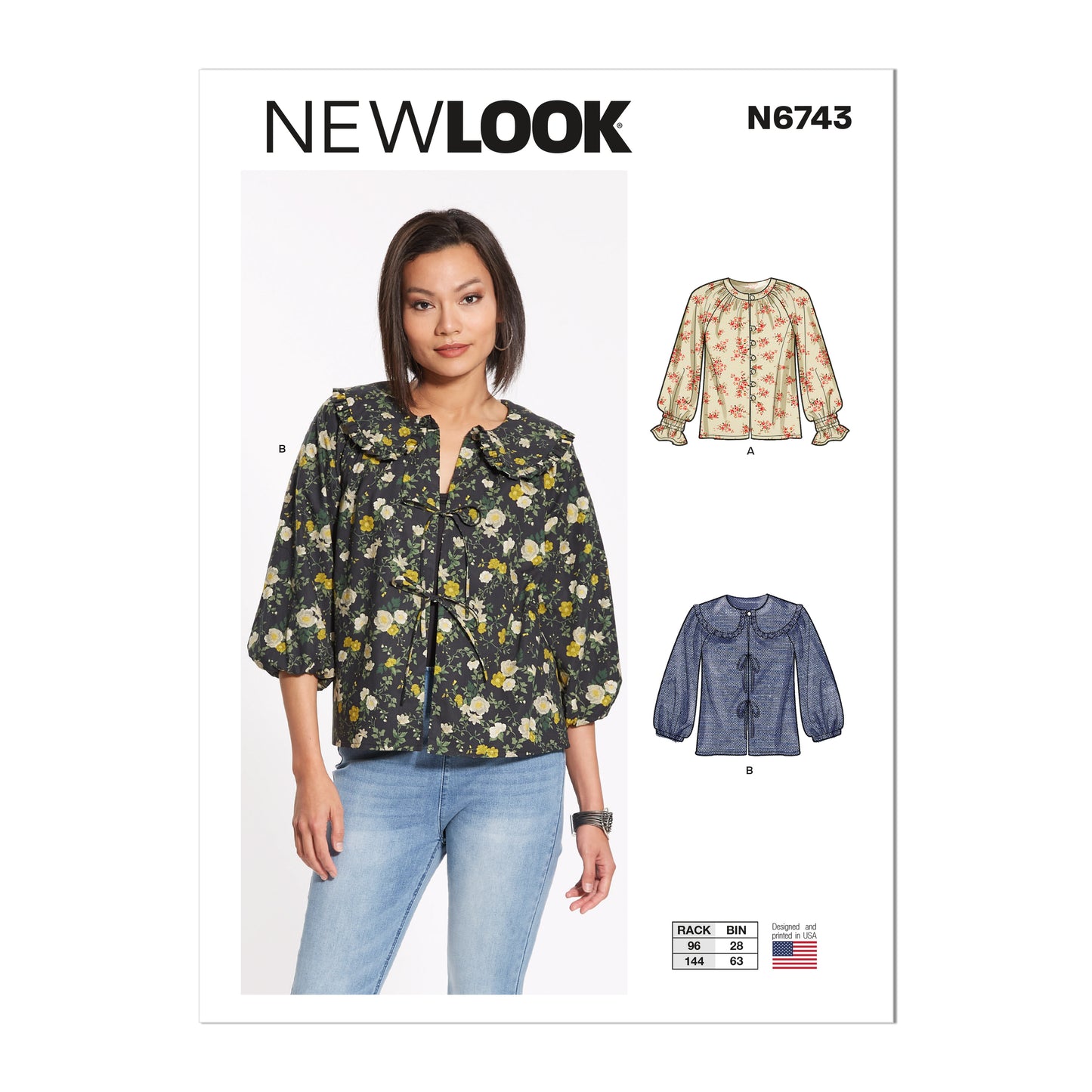 Newlook Pattern Un6743 Misses' Tops