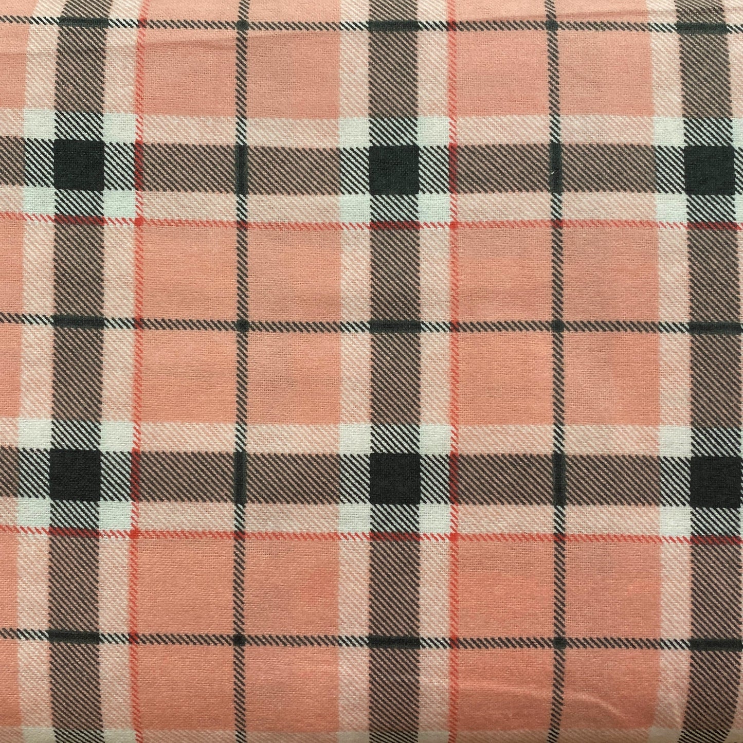 Printed Flannelette Fabric, Pink Grey-108cm Width