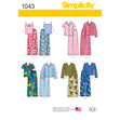 Simplicity Pattern 1043 Child's, Girls' and Boys' Separates
