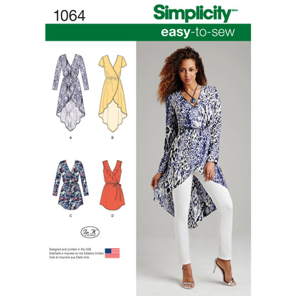 Simplicity Pattern 1064  Women's Tunics