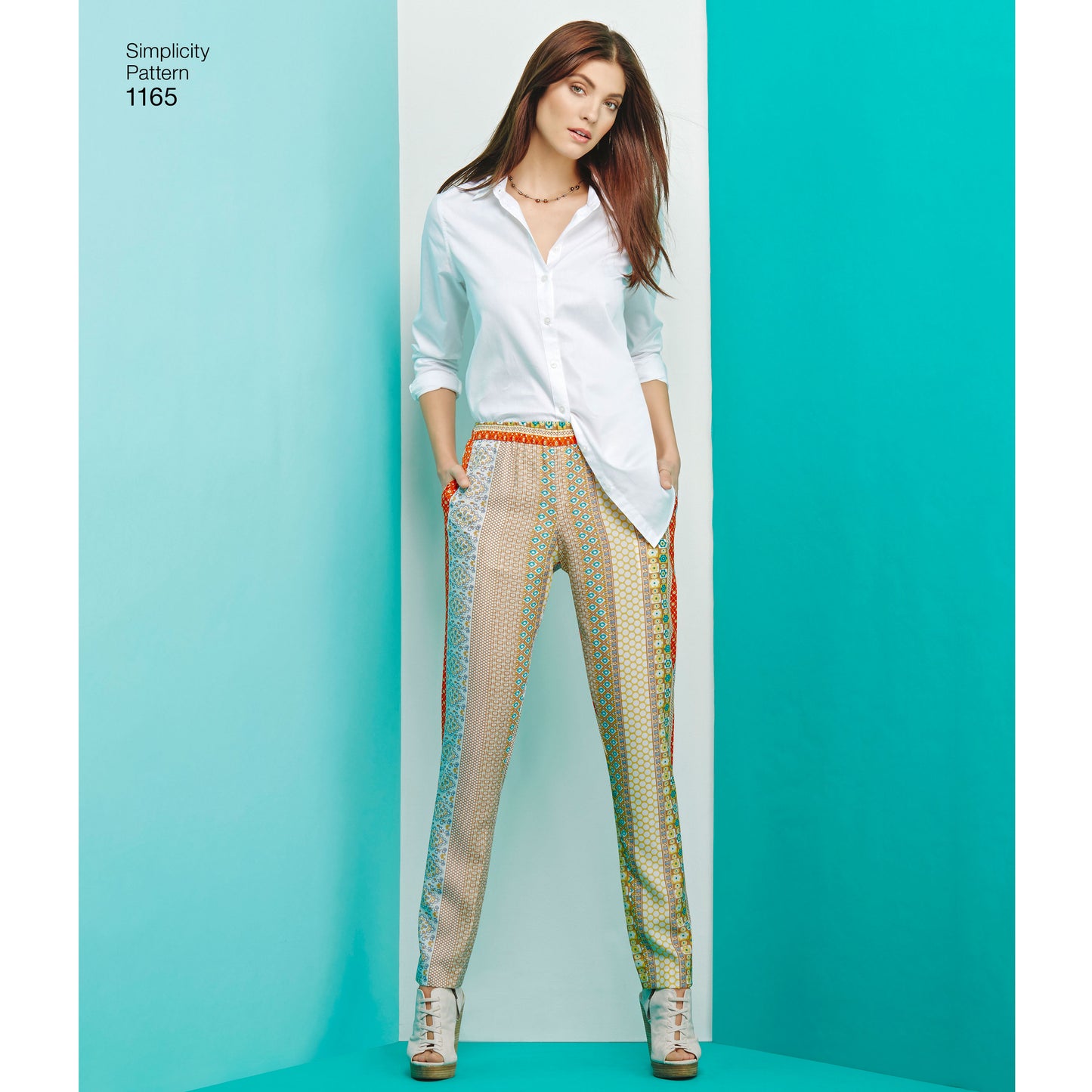 Simplicity Pattern 1165  Women's Pull-on Trousers, Long or Short Shorts