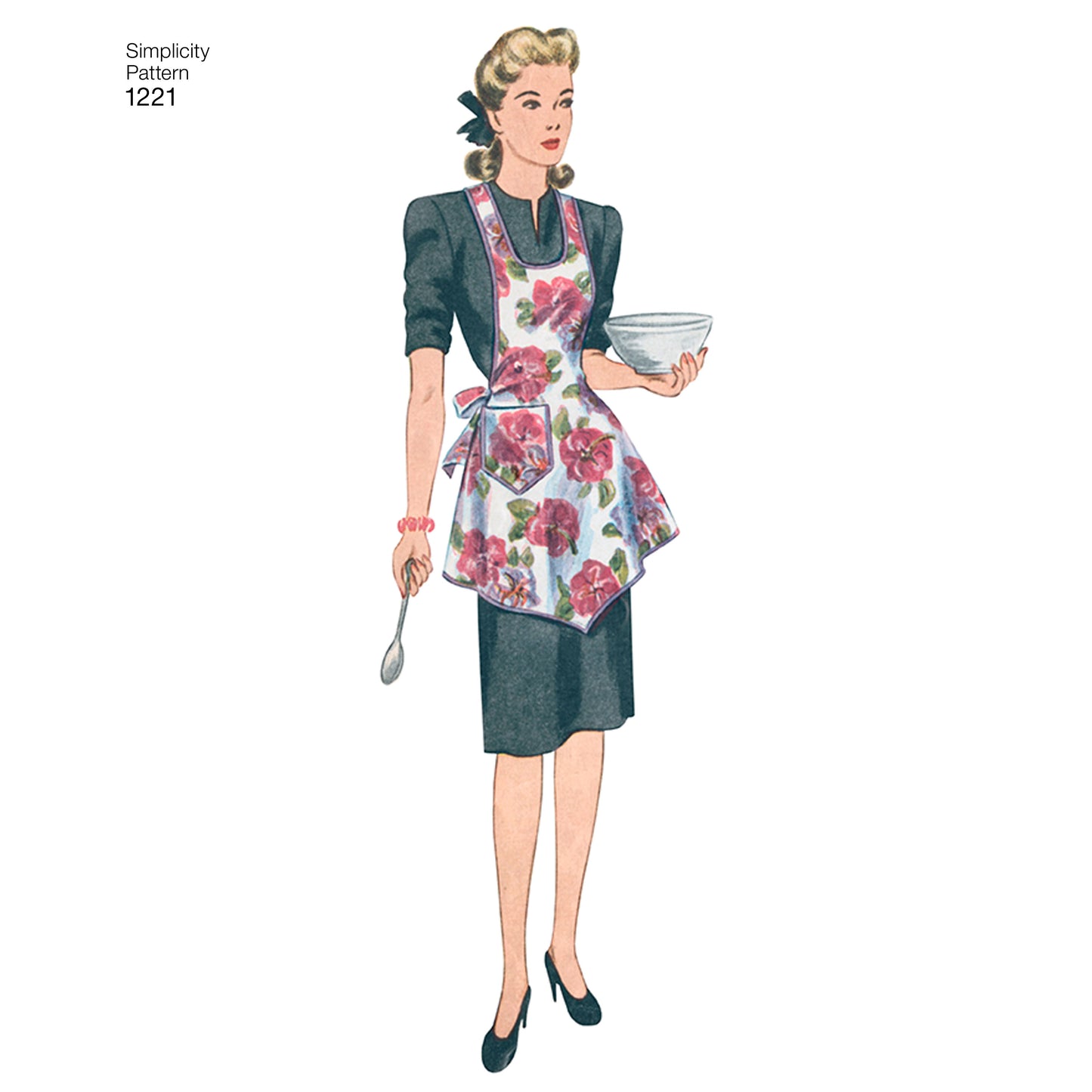 Simplicity Pattern 1221 Women's Vintage Aprons