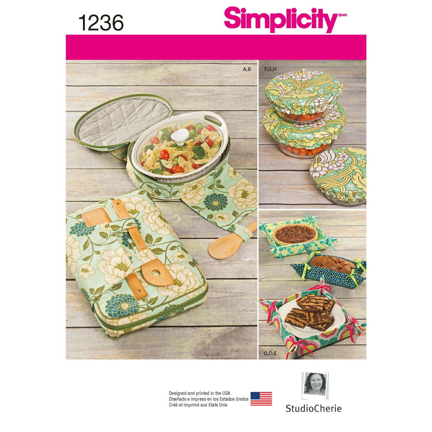 Simplicity Pattern 1236 OS Casserole Carriers, Gifting Baskets and Bowl Covers