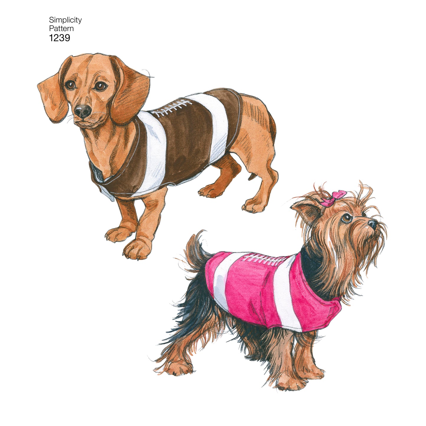 Simplicity Pattern 1239 Dog Coats in Three Sizes