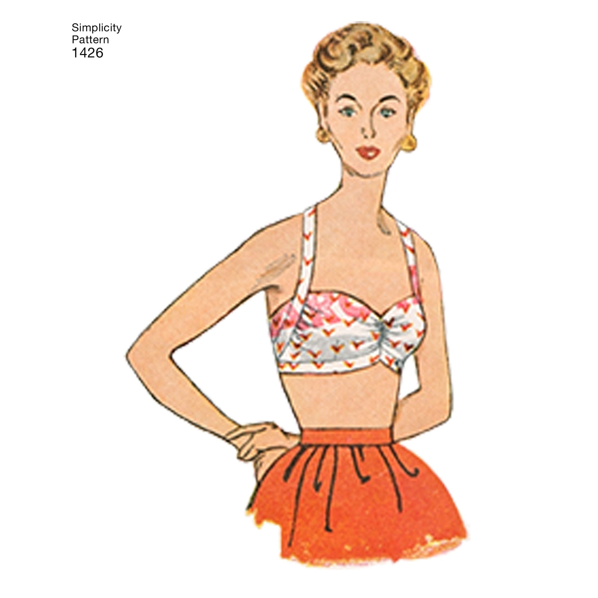 Simplicity Pattern 1426 Women's Vintage 1950's Bra Tops – Lincraft