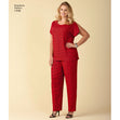 Simplicity Pattern 1446  Six Made Easy Pull on Tops and Trousers or Shorts for Plus Size
