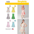 Simplicity Pattern 1456 Child's and Girls' Dress with Bodice Variations and Hat