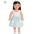 Simplicity Pattern 1484 OS 18" Doll Clothes