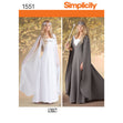 Simplicity Pattern 1551  Women's Costumes