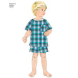 Simplicity Pattern 1572 Toddlers' and Child's Sleepwear and Robe